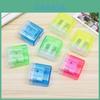 Plastic Manual Double Hole Pencil Sharpener With Compact Size For School Supplies