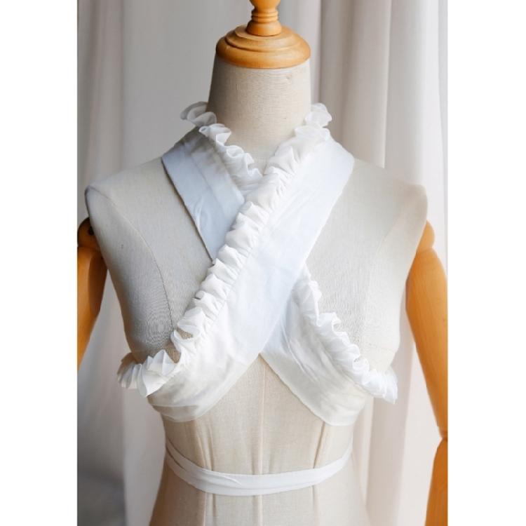 Japanese Rffle Lace Kimono Collar Core Collar Lining Traditional Kimono Accessories Japanese Stiff Collar Core for Women