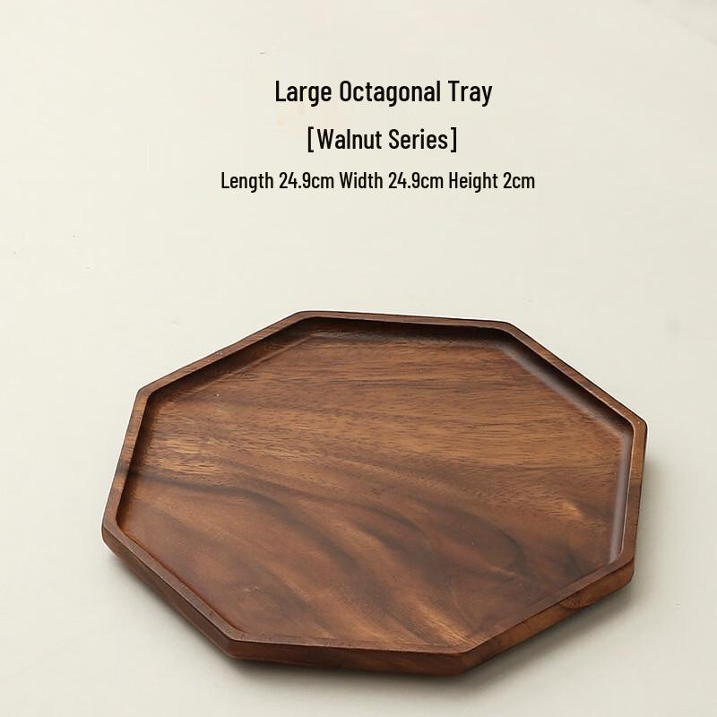 

Irregular Solid Walnut Wood Small Serving Tray