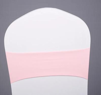 50/100Pcs Wedding Chair Sashes Knot Decoration Back Cover Bows Event Marriage Parties Dressing Linings Satin Ribbon Band Pink