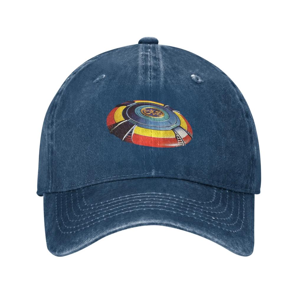 ELO Electric Light Orchestra Baseball Caps Vintage Distressed Cotton Band Tour Headwear Unisex Outdoor Activities Adjustable Hat