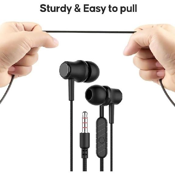 

Wired Earbuds in-Ear Headphones with Microphone for Video Conference, 3.5mm Jack Corded Earphone Plug in Earbuds, Earphones for Android and Desktop
