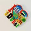 Dubai Persian Gulf Burj Al Arab 3D Stereoscopic Tourism Souvenirs Resin Painting Decoration Home Refrigerator Magnets