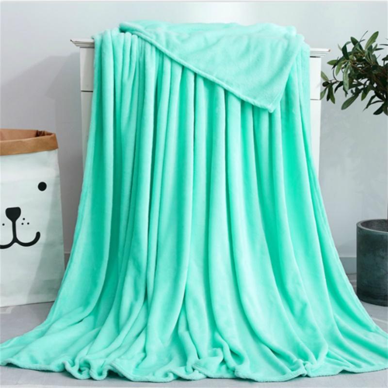 

Фланелевый плед из кораллового флиса, полиэстер, черный цвет, 5 размеров, плед из норки, покрывало для дивана, клетчатая простыня, мягкие одеяла на кровать 180X200CM светло-синий