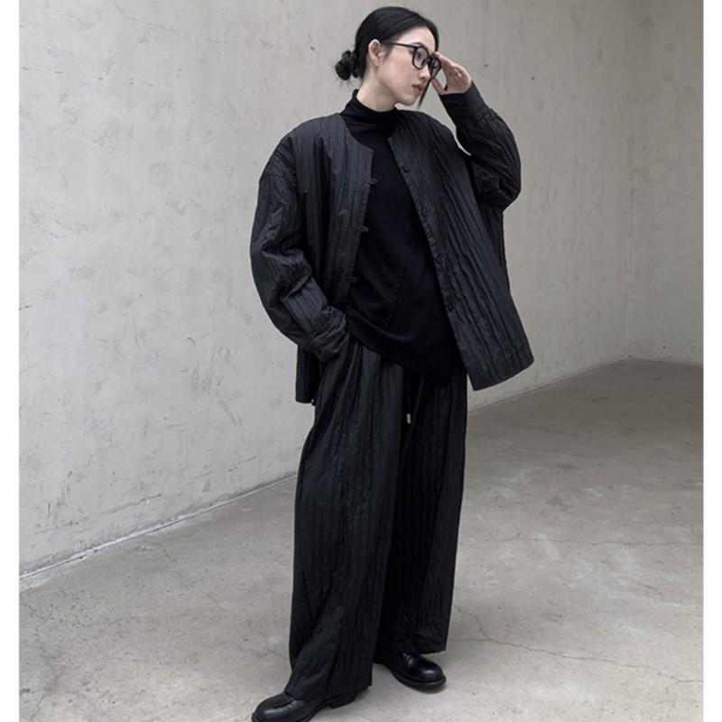 Johnature Retro Fashion Loose Long-sleeve Jacket Simple Solid Color Warm Winter Coats