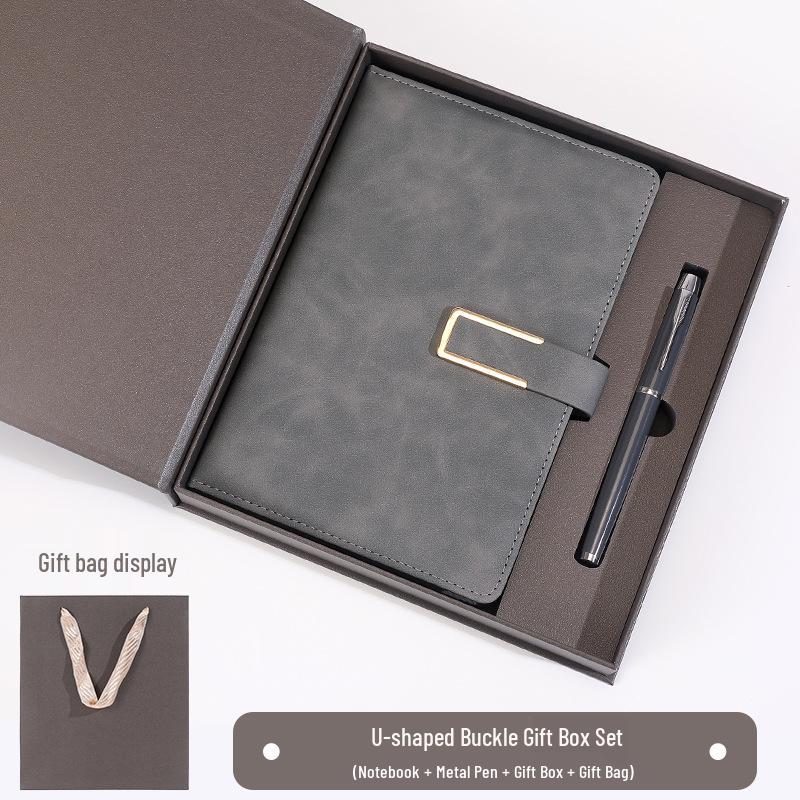 Custom A5 Notebook with Logo - Corporate Meeting Diary & Gift Box Set