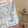 1pc Cute Fish Beaded Phone Charm Strap - ABS Material, Adorable Cartoon Fish Design with Blue Beads, Mobile Phone Lanyard, Keychain for Bags & Phones