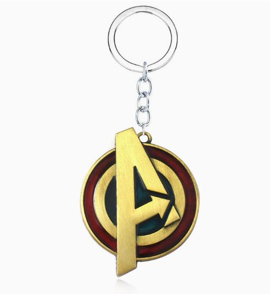 

Metal Keychain with Circular Emblem and Geometric Letter Design Durable and Lightweight for Everyday Use and Collection One Size