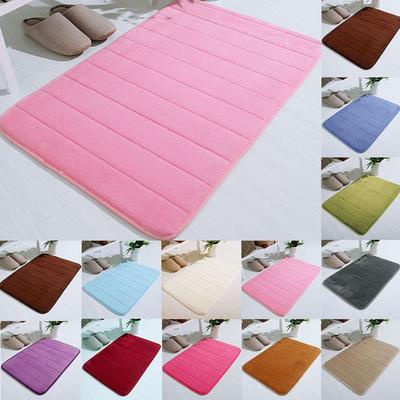Absorbent Soft Memory Foam Mat Bath Bathroom Bedroom Floor Shower Rug Decor