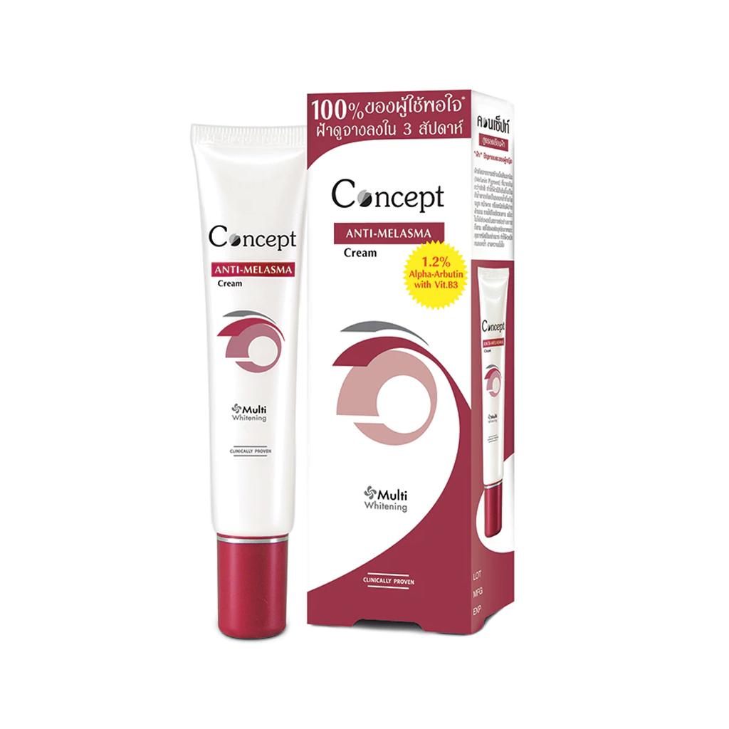 

Крем Concept Anti-Melasma, 1,2% альфа-арбутин с витамином B3, мультиотбеливающий, 24 г. - Тайский уход за кожей