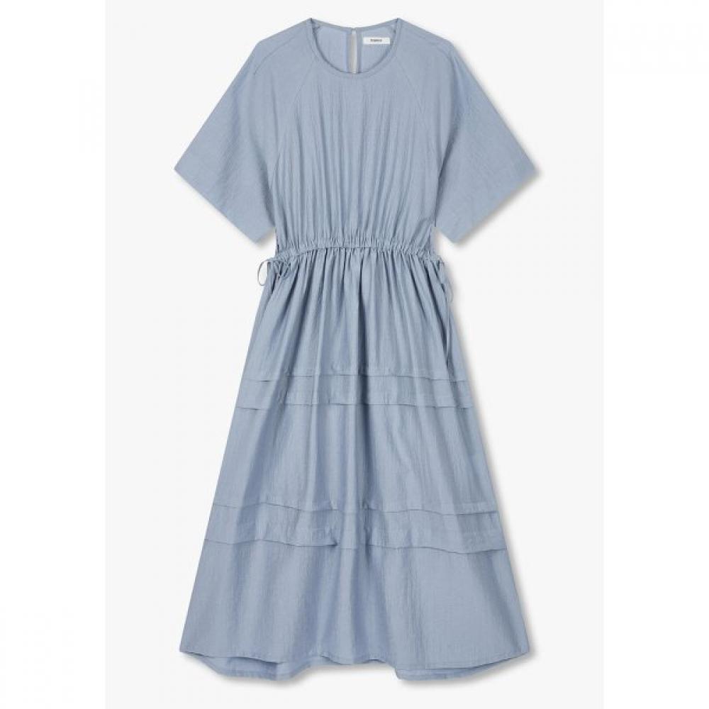 Studio Tomboy Women S Back Open Ribbon Detail Short Sleeve dreSS 9106241210 sky blue/OS