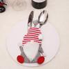 3D Christmas No Face Doll Knife & Fork Holder Set - Festive Table Decoration Props