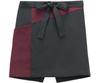 Short Apron Japanese Short Apron FK7200 Charcoal X Red F [Face Mix]