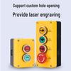 Waterproof Emergency Stop Control Box with Indicator Lights (2-3 Hole)