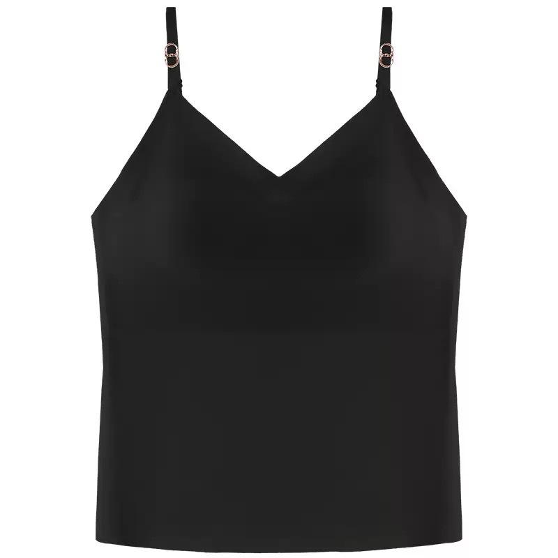 Kamizelka damska głęboko wycięta w kształcie litery V, upiększająca skórę - Wygodna, przyjazna dla skóry, bezszwowa kamizelka z wyjmowanymi wkładkami masującymi