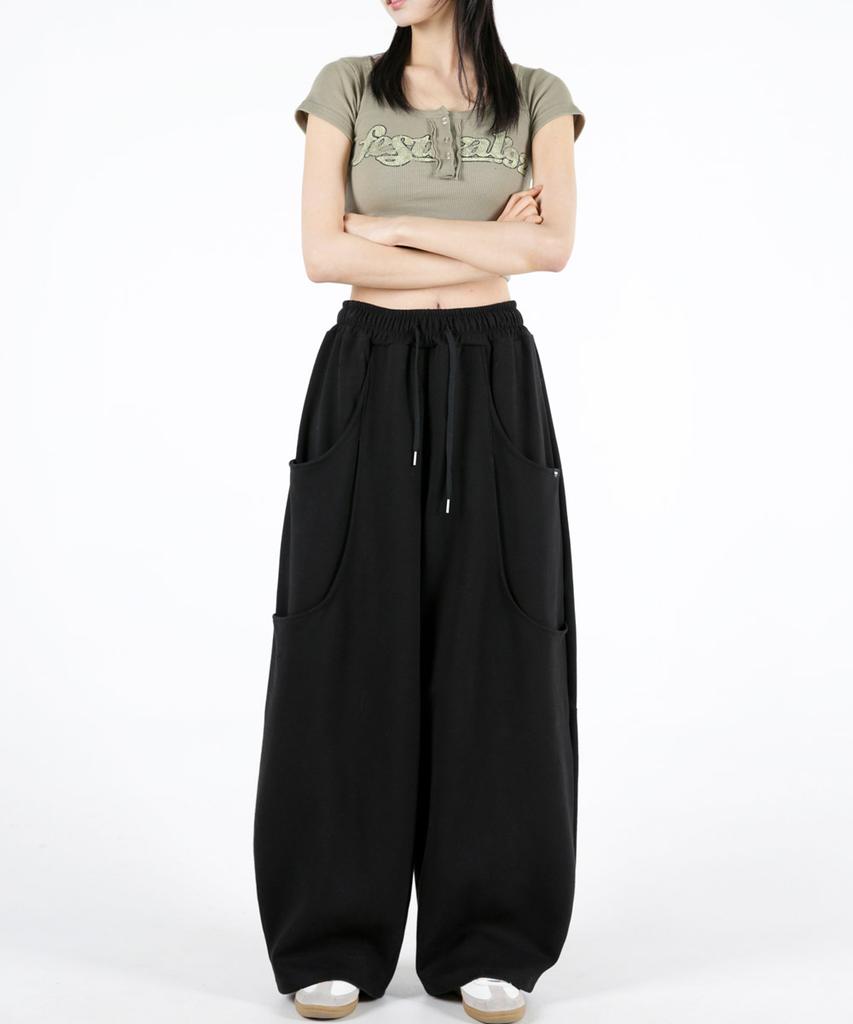 UMM Women'S Double Pocket Balloon Fit Training Pants 3 Colors