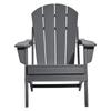 Adirondack Chair Plastic Set of 2 All-Weather Folding Fire Pit Gray
