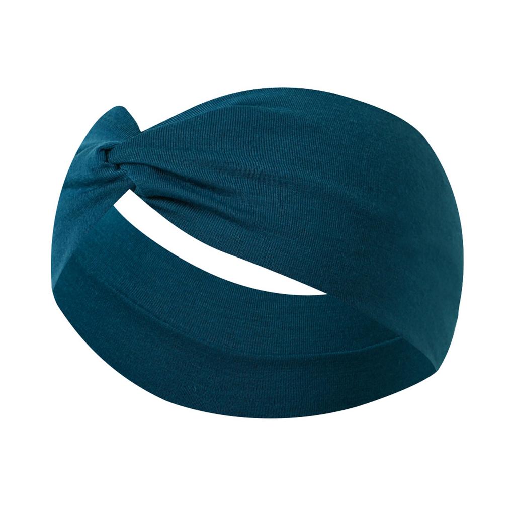 Stretchy Wide Cross Knot Headband for Women Soft Elastic Hair Comfortable Turban Style Wrap for Daily Use Yoga Sports Running