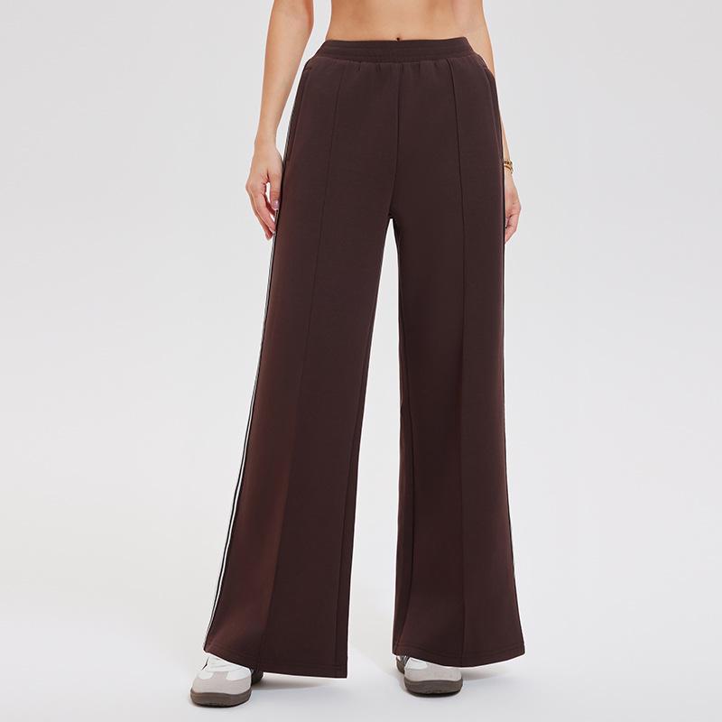 

Women s High-Waisted Striped Wide-Leg Sweatpants - Spring/Autumn Slimming Casual Style XXL