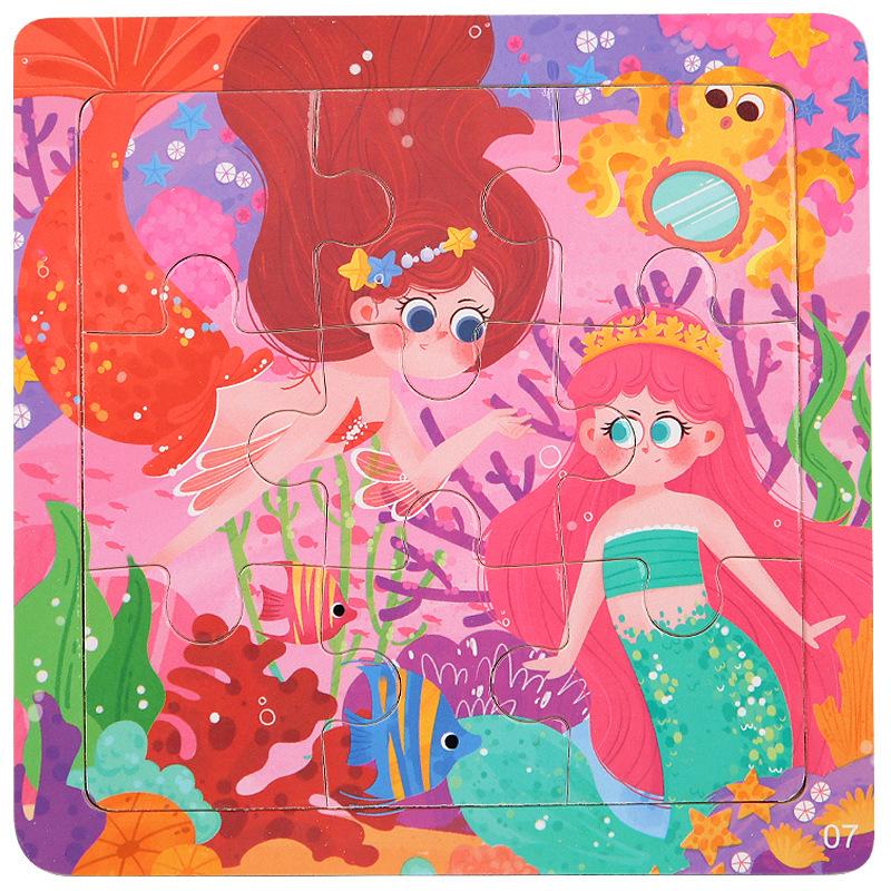 Wooden Educational Jigsaw Puzzle for Kindergarten Children - Fun Hands-On Matching Game