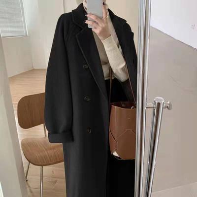 Women‘s Coat  Fashion Long Coated  Woolen  Autumn Winter Coat for Women Warm Coat