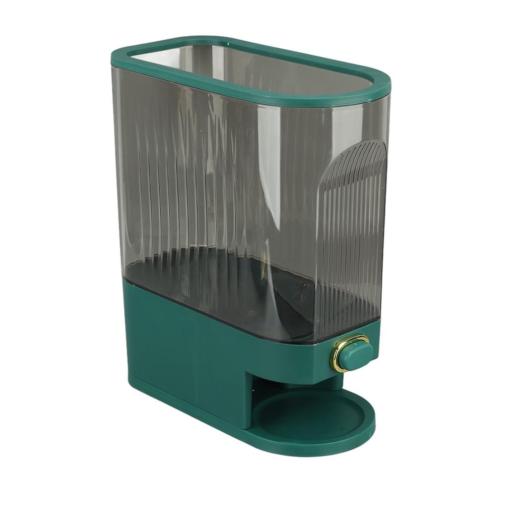 Rice Dispenser PET PP Sealed Grain Bucket Dry Food Storage Container with Measuring Cup for Kitchen