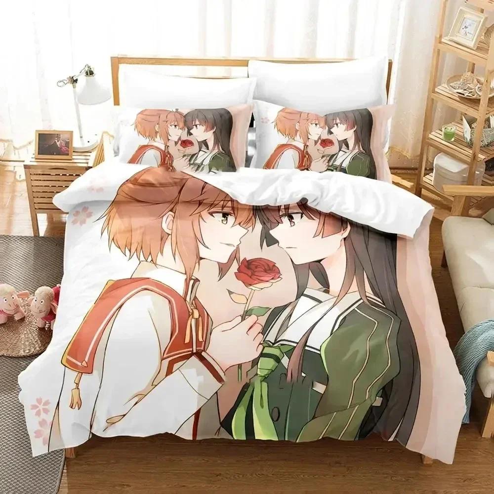 3D Anime Toji No Miko Kanami Etou Bedding Set Printed Bed Set With Pillowcase Duvet Cover Soft Queen King Size Bedclothes Home
