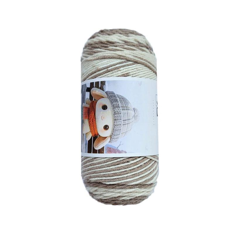 5-Ply Colored Combed Cotton Baby Yarn for Hand-Knitting and DIY Crochet Projects, Ideal for Flower Bouquets and Medium-Thickness Blankets