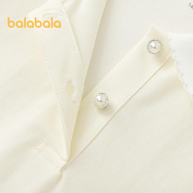Balabala Girls' 2025 Summer Polo Dress
