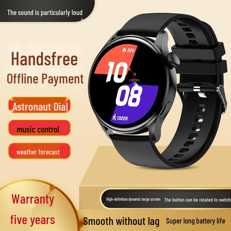 2025 Huaqiangbei Модель T05: Высококлассные умные часы с NFC, водонепроницаемые, многофункциональные, унисекс-дизайн