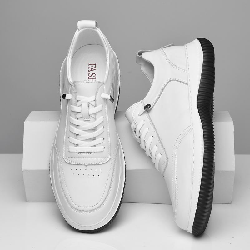 Fashion Genuine Leather Mens Shoes Sports Desinger Sneakers New All-match Trainers Outdoor Male Running Shoes Non-Slip Treking Footwear