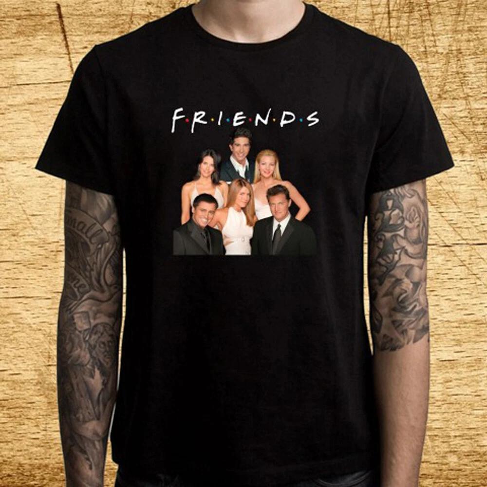 FRIENDS Famous TV Show Series Men s Black T-Shirt Tee Top Unisex L
