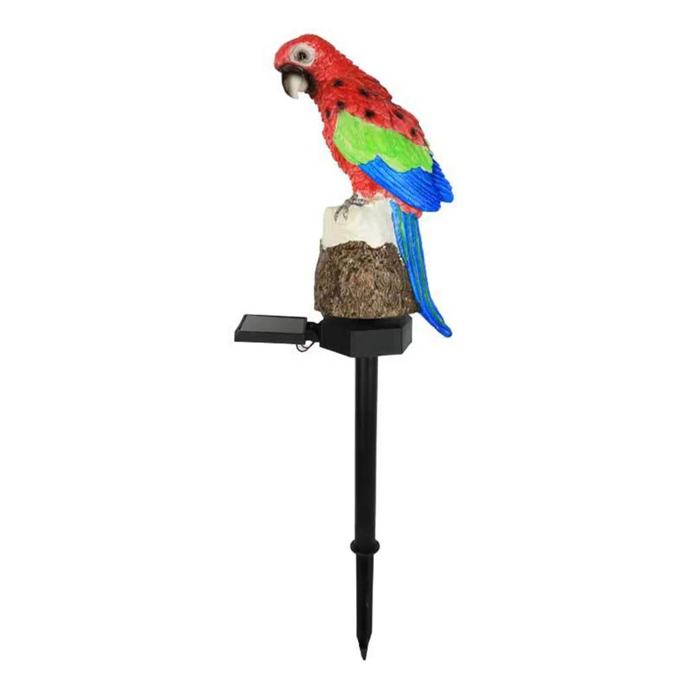 Lawn Ground Light Resin Macaw Ground Light IP55 Waterproof Garden Landscape Light 600MAH Solar Yard Lamp Vivid for Yard Garden