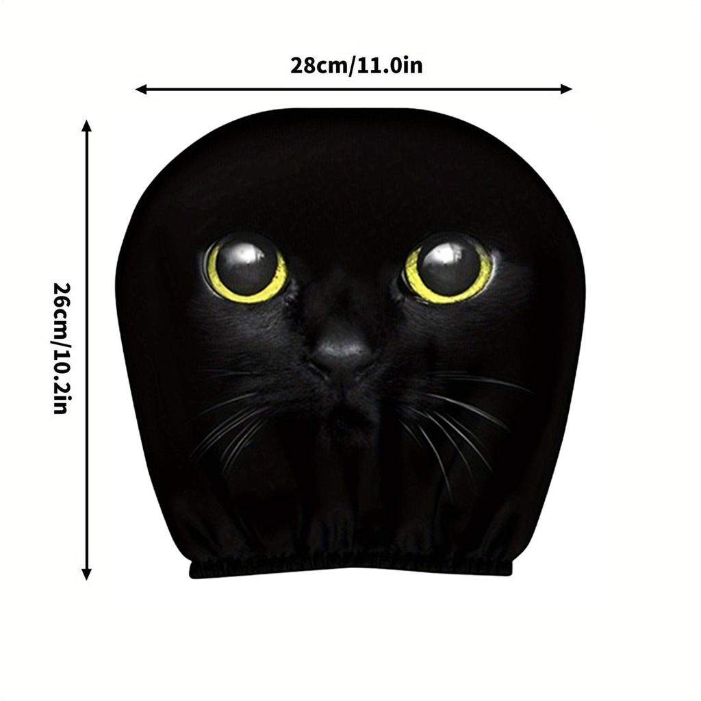 Headrest Covers For Cars 2 Piece Ice Silk Cute Funny Cartoon Car Headrest Covers Automotive Seat Protector For Sedan Suv Truck