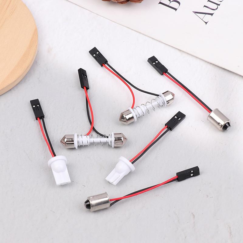 10 buc. Adaptor Pentru Lumini Auto Panou LED Lampă Stop Bec Interior Mașină Plafonieră T10 Ba9S T4W Feston La Conector Roz Cabluri