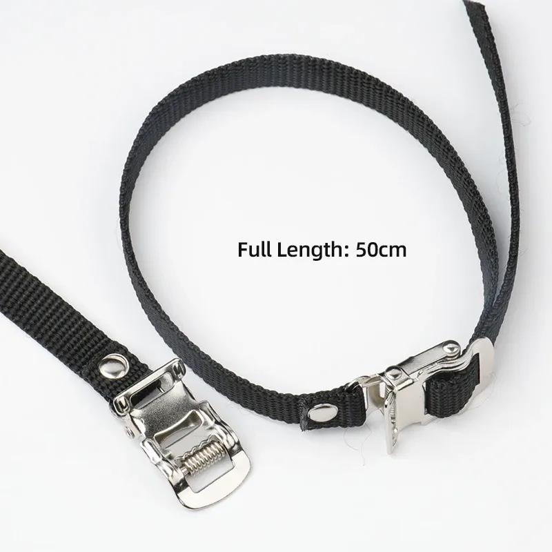2pcs Buckled Straps for Bicycle Gym Spinning Bike Footboard Toe Clips Cycling Pedal Rope Workout Demo Racing Shoe Harness Belt