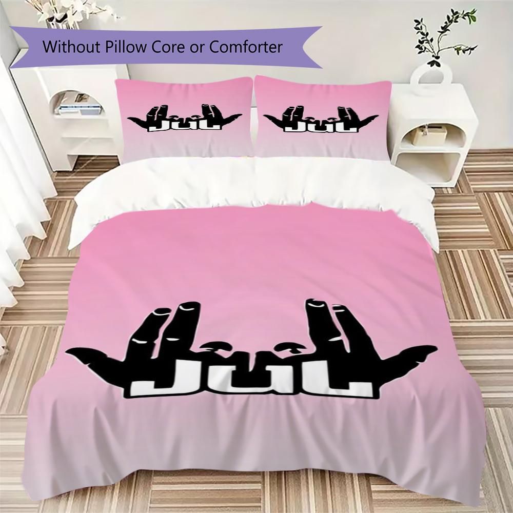 Jul C'Est Pas Des Lol Pattern Bedding uilt Set uilt Cover Pillowcase Home Decoration Birthday Gift (1 * duvet cover + 2 * pillowcase without core)56