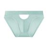 Men's Summer Sexy Hollow Ice Silk Cool Feeling Fast Dry Breathable Sports Low Waist Triangle Briefs