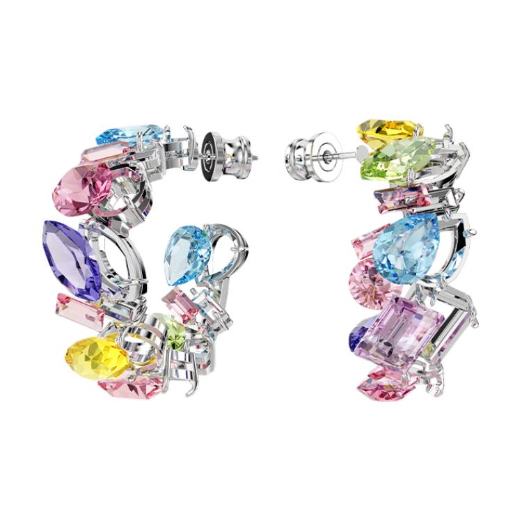 Swarovski Gema Brand Logo Gold Plated Earrings Women earrings Colorful 5692412 Box (Random Color)