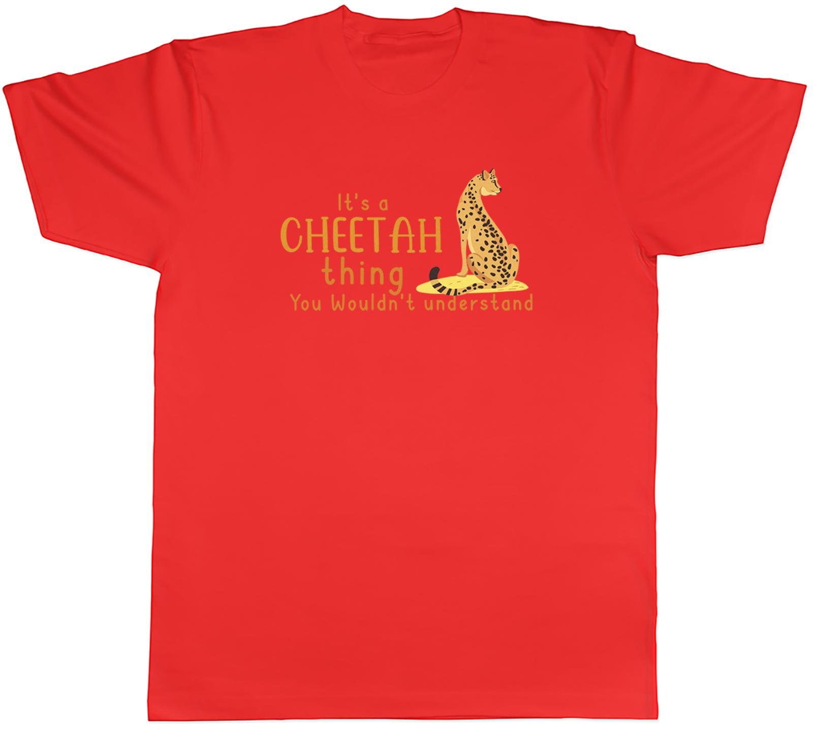 Cheetah Thing Unisexs TShirt Animal Forest Wildlife Tee Gift S