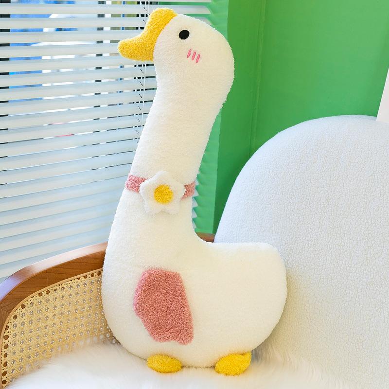 New Cloud Big White Goose Plush Toy Long Leg Sleeping Doll Bed Pillow Ragdoll