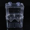 Baby Fish Breeding Box Clear Acrylic Isolation Boxes Aquarium Hatchery Incubator with Suction Cups for Newborn Shrimp