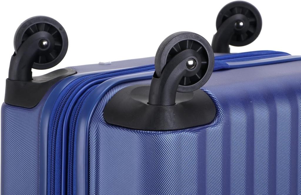 ACTUS Zipper Carry-On with Expansion & Embossed Shell 60(67)L Black (Bag)