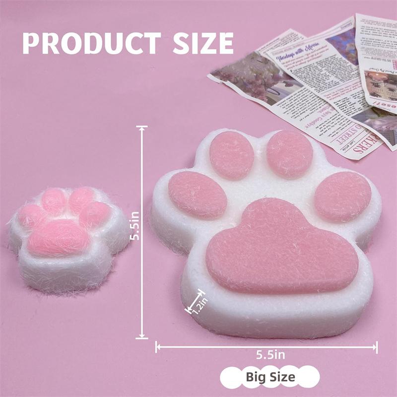 14cm Farbverlauf Katzenpfote Knet-Dekompressionsspielzeug Squishy Fidget Spielzeug Entspannung Squeeze Spielzeug Langsam zurückfedernd Stressabbau Katzenkrallen-Spielzeug