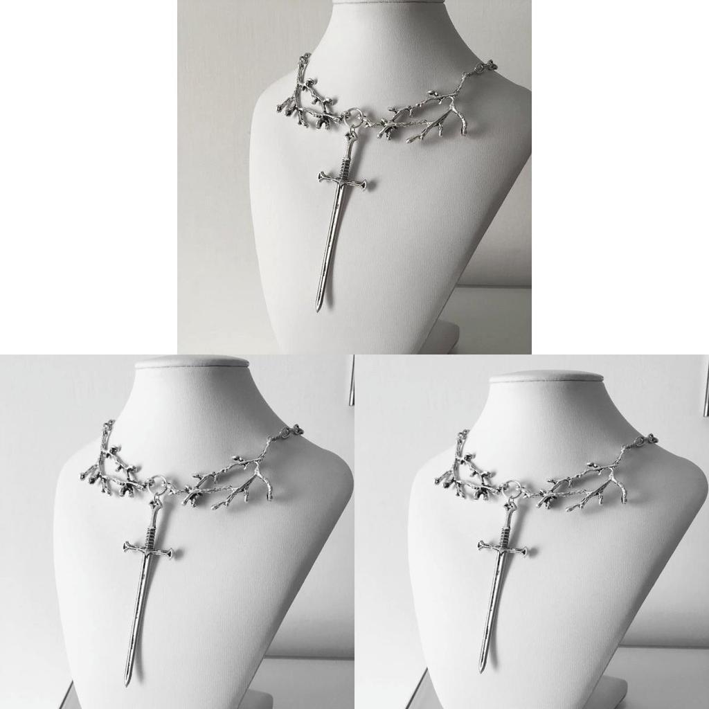 Geometric Cross Pendant Chain With Alloy Material For Fashion Women