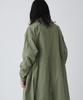 WEGO Unisex Mod Kabát do chladného počasí Dlouhý Vojenský Nadměrný Volný Střih Khaki Pánský Kabát, Svrchní oděv, Oblečení, Kabát, Styl, Silueta, Střih, Podzimní/Zimní Oblečení,