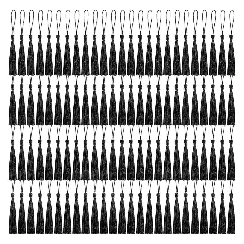 Decorative Polyester Tassels Crafting Accessory Colorful Handmade Sewing Embellishment