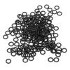 200 st Svarta Gummi O-ringar Slitstarka Flexibla Universella O-ringar för Fiske