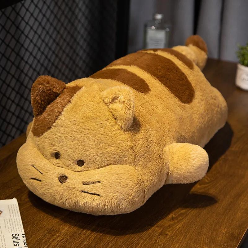 Soft Long Cat Pillow Plush Toys Stuffed Office Sleeping Cushion Bed Sleep Kitty Long Pillow Home Decor Gift Doll for Kids Girls