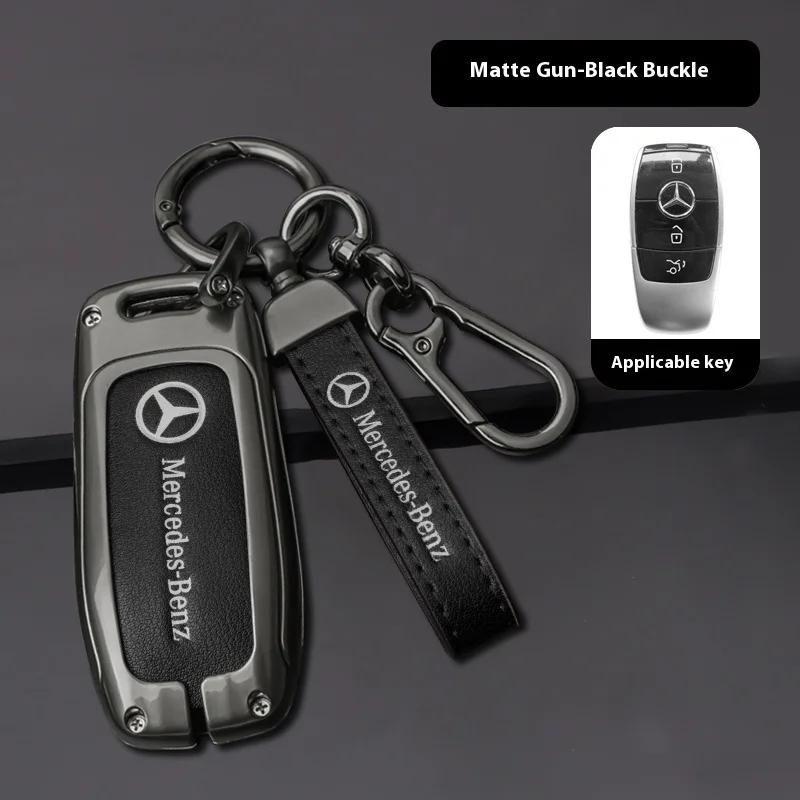 

Car Sticker For Mercedes-Benz CLA CLS GLA GLB GLC GLE GLS Car Zinc Alloy Key Case Key Bag Car Metal Key Shell mercedes benz acc
